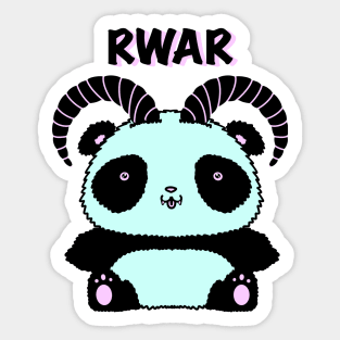 Panda Demon Rwar Sticker